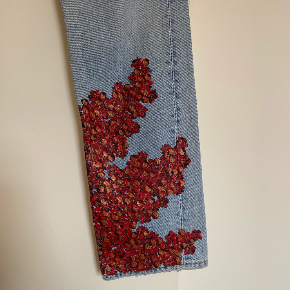 Vintage painted Levi’s - Picture 3 of 9